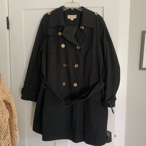 Michael Kors Belted Double-breasted Trench Coat